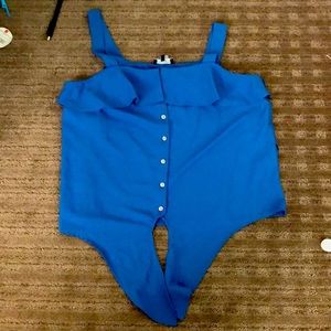 1. State blue tie top